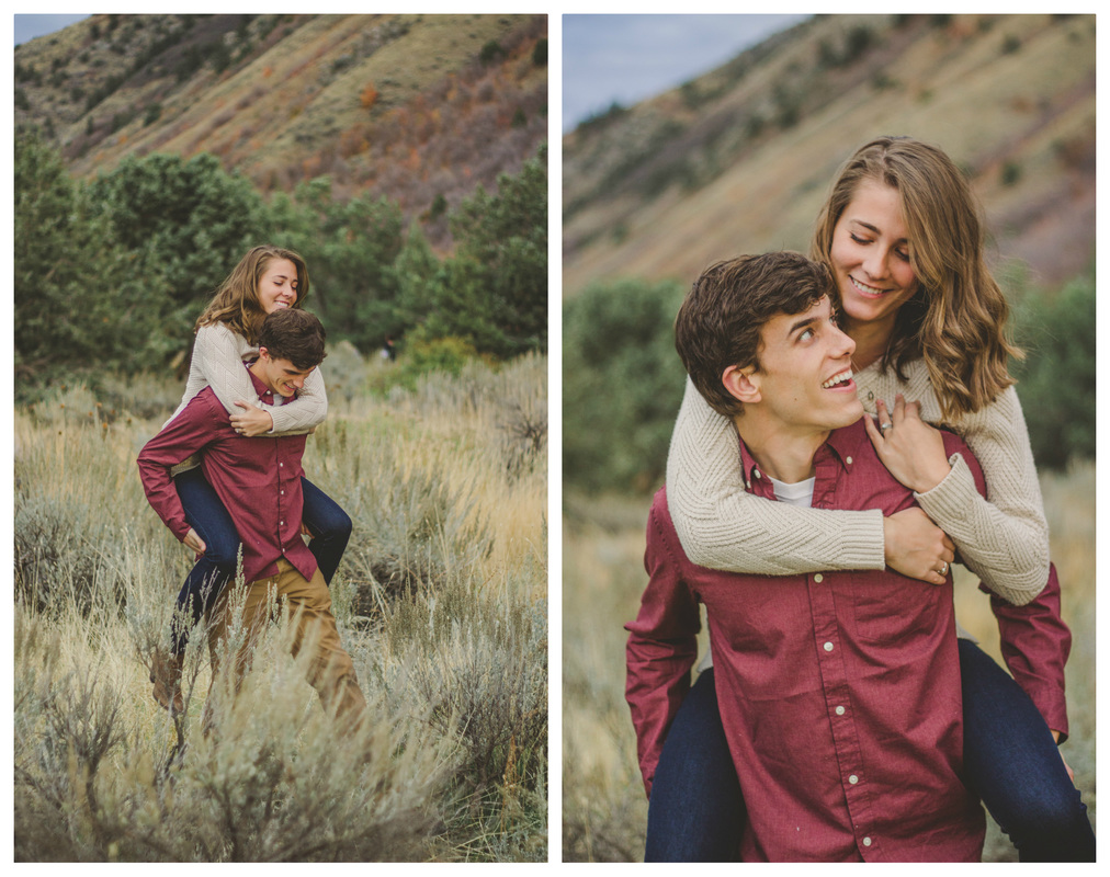 Sarah + Grant | Green Canyon Fall Mini Session | Logan Wedding Photographer | Logan Engagement Photographer