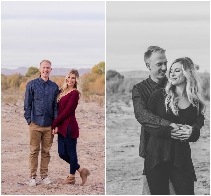 Mitch + Heather | Gila River | Southeast Arizona Engagement Photographer