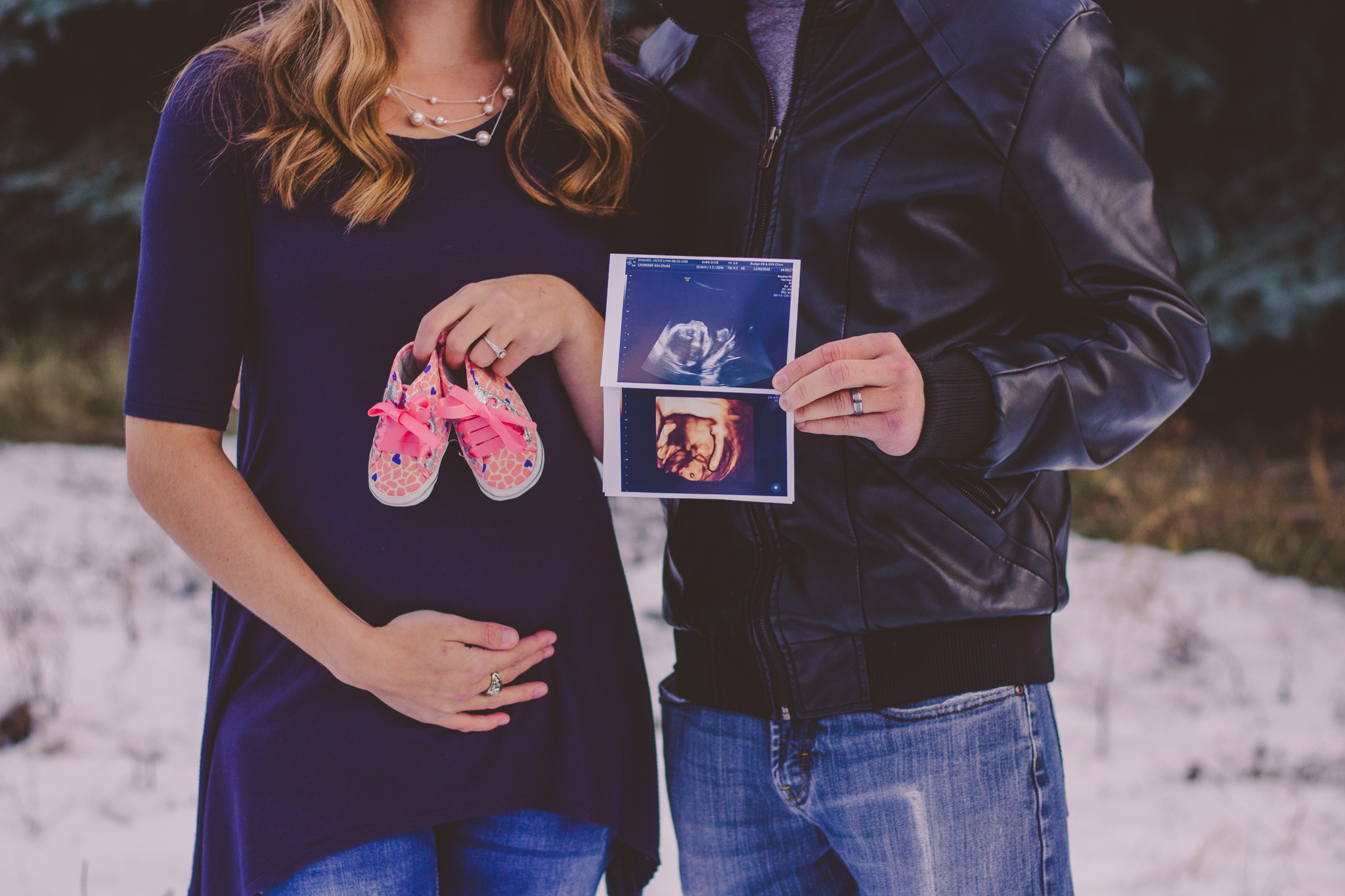 Baby Girl Gender Reveal | Logan Utah Maternity Photographer