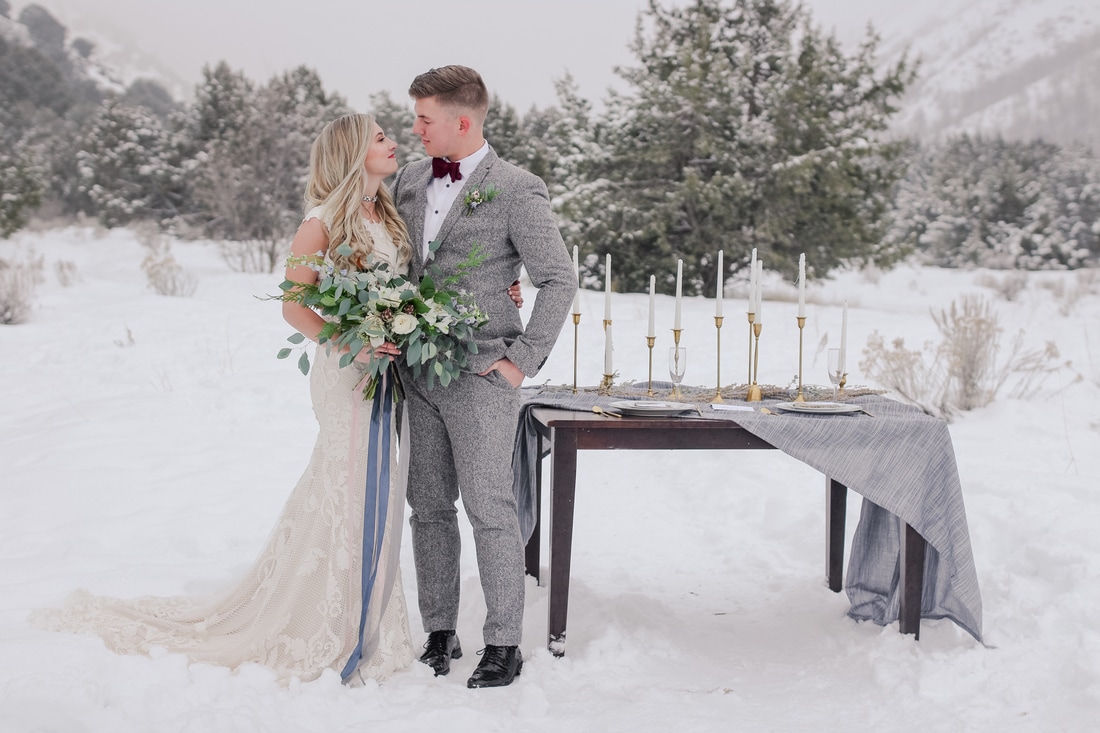 Green Canyon Winter Bridals | Logan Wedding Photographer