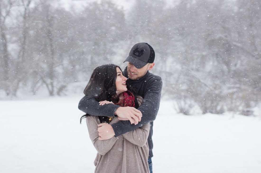 Lauren + Chris | Winter Couple Session | Logan Utah