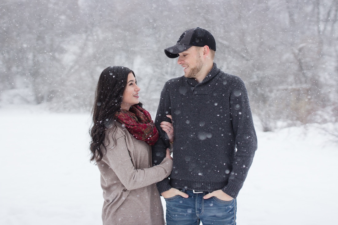 Lauren + Chris | Winter Couple Session | Logan Utah
